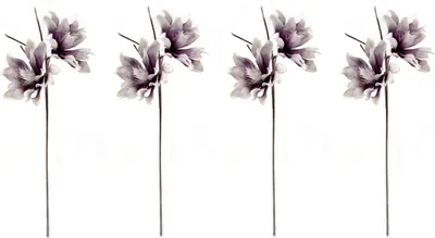 Produktbild von Kunstblume 100cm Magnolie rund in lila 4 Stück