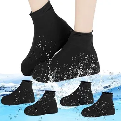 Produktbild von Famanu Schuhüberzüge Wasserdicht - Wiederverwendbare und Rutschfeste Überschuhe für Outdoor und Regen