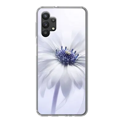 Produktbild von MuchoWow® Handyhülle Schutzhülle Hülle für Samsung Galaxy A32 5G Blume - Abstrakt - Weiß Silikon Softcase Handy Hülle - Softcase