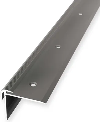 Produktbild von Treppenkantenprofil 30 x 38 x 2500 mm Treppenkante Winkelleiste Treppenprofil Aluminium eloxiert Geriffelt Doppelt Versetzt Versenkt Gebohrt Edelstahl Küberit