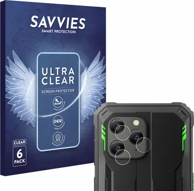 Produktbild von 6x Für Blackview BV5300 Plus (NUR Kameraschutz) Schutzfolie Savvies Displayschutz Display Schutz Folie Klar Transparent