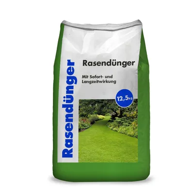 Produktbild von Hamann Rasendünger - Stickstoffbetonter Mehrnährstoffdünger - 12,5 kg Sack