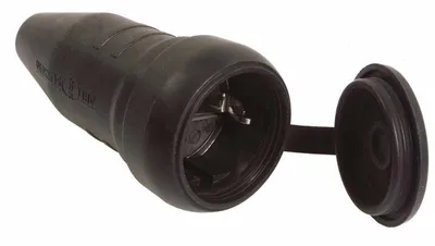 Produktbild von as Schwabe 60419 Schutzkontaktkupplung 230 V Schwarz IP44 (60419)
