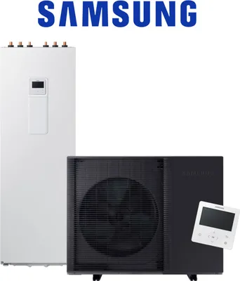 Produktbild von Samsung Paket Wärmepumpe Mono Block R290 8KW,3-Ph und Mono-HUB 260 Liter + Touch Fernb.