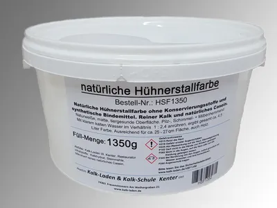 Produktbild von Hühner-Stall-Farbe ohne jegliche Schadstoffe. Für bis zu 27 m²