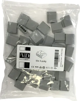 Produktbild von Schraubenlose Dosenklemme grau (50 Stück / Beutel)