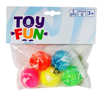 Produktbild von Toy Fun Flummis 5 Stück im Beutel