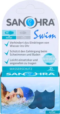 Produktbild von SANOHRA swim f. Erwachsene Ohrenschutz, 2 St. Ohrstöpsel