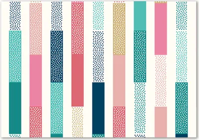 Produktbild von Tulup® Leinwandbild - 100x70 cm - Wandkunst - Drucke auf Leinwand - Leinwanddruck  - Sonstige - Mehrfarbig - Bunte Streifen