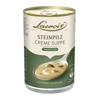Image de Potage crème de cèpes Lacroix aromatique délicieusement crémeux 400ml