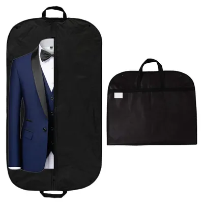Kleidertragetasche faltbar 148x60 cm Schwarz 1 St.