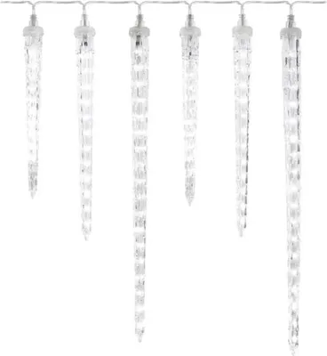 Zdjęcie produktu dla EMOS DCPC06 Girlanda świąteczna LED - sople, 6 sztuk, 2 m, do wnętrz i na zewnątrz, chłodna biel
