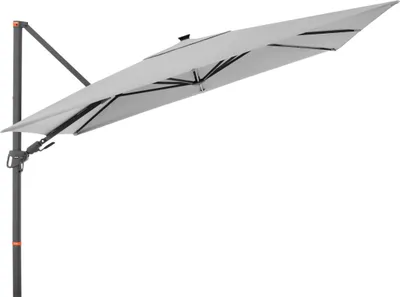 Produktbild von Doppler myZone Pendelschirm Side LED 300 x 220 cm Sonnenschirm 3 Farben Ampelschirm 451280 827 Hellgrau