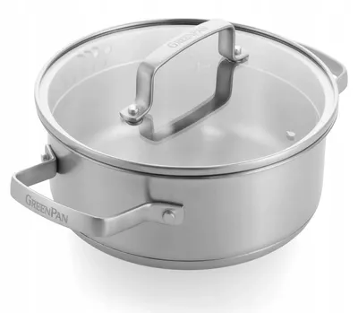 Produktbild von GreenPan Chef's Collection Topf mit Deckel Edelstahl 18cm 2L