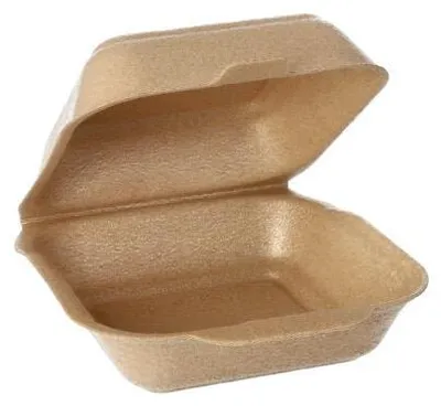 Produktbild von Hamburger-Boxen groß mit Klappdeckel, XPP 7 cm x 15 cm x 15 cm beige
