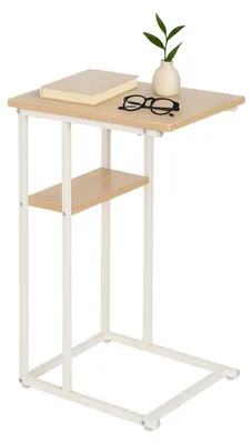 Image de Table d'appoint en forme de U avec tiroir de rangement