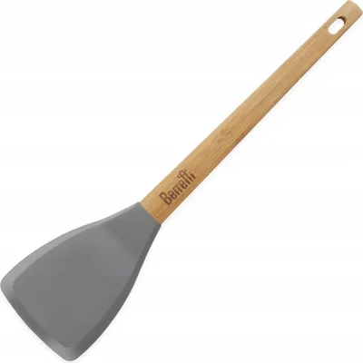 Produktbild von Silikon-Bambus-Spatel Natur Grey Berretti