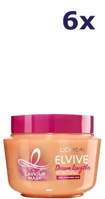 Produktbild von 6x L'Oréal Elvive Dream Length 300 ml Haarmaske für langes Haar