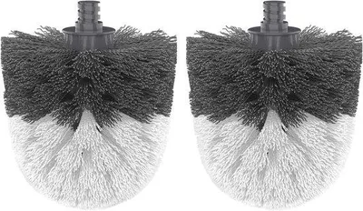 Image de Brosse pour toilettes avec têtes interchangeables - nettoyage durable et hygiénique des toilettes - 2 pièces