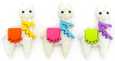 Produktbild von Dress It Up Knöpfe mit Tiermotiven : Lama/Alpaka Motiv: Lama/Alpaka