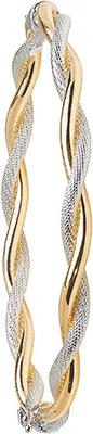 Image de Jonc à Charnière Femme Or Blanc 375/1000 - 6cm*5mm, 5 Grammes; TRS37553