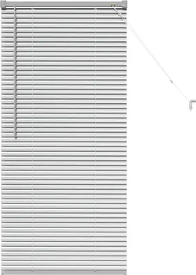 Zdjęcie produktu dla Żaluzje listwowe vidaXL, srebrne, 130 x 60 cm, aluminium