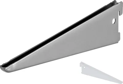 Obrázek produktu pro Držák police 2 drážky, D 220 mm, stříbrný