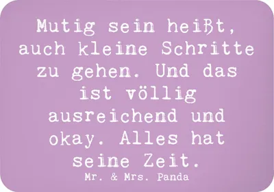 Produktbild von Mr. & Mrs. Panda Kühlschrankmagnet Spruch Selbstvertrauen stärken - Lavendeltraum - Geschenk, Inspiration, Selbstliebe, wandmagnet, Pinnwandmagnet, küchenmagnet, Geduld