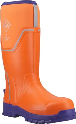 Produktbild von Muck Boots - Herren/Damen Uni Gummistiefel "Grit" FS11570 (48 EU) (Orange/Blau)