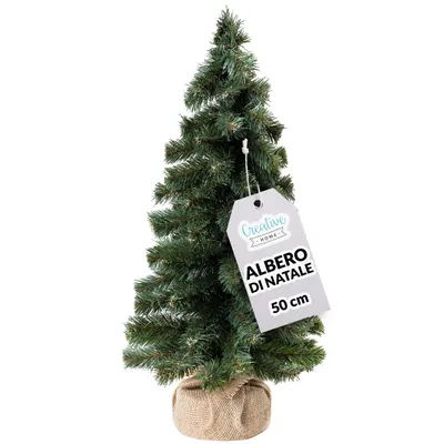 Immagine prodotto di Creative Home Albero di Natale Artificiale | Albero di Natale Piccolo 50cm | Cono Piccolo, Decorazioni Natalizie per Tavolo, Albero Natale Fai-da-Te