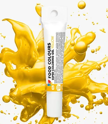Produktbild von Gel-Lebensmittelfarbe Gelb Tube Yellow 20 g Food Colours
