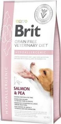 Zdjęcie produktu dla Brit Grain Free Veterinary Diet Dog Hypoallergenic Łosoś Z Groszkiem 2kg