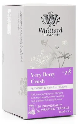 Produktbild von Früchtetee Whittard of Chelsea Very Berry Crush, 20 Stk.