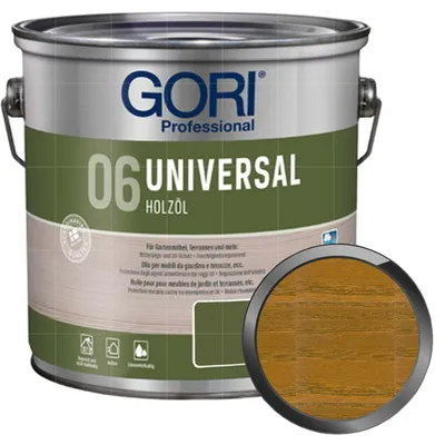 Produktbild von GORI 06 Universal Holzöl 2.5 Liter DOUGLASIE Gartenmöbelöl Terrassenöl Holzpflegeöl