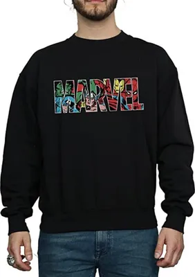 Produktbild von Marvel Comics - Sweatshirt für Herren BI1929 (L) (Schwarz)