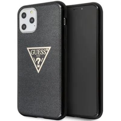 Produktbild von Guess Hüllen Schutzhülle Guess Glitter Triangle iPhone 11 Pro Max schwarz