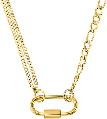 Produktbild von S.Oliver Halskette 2033902 Edelstahl Gelbgold