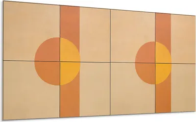 Produktbild von Abstraktes Geometrisches Muster – Selbstklebende Fliesen – Wandverkleidung – Wandpaneel – PVC Fliesen – Vinylflisen – PCV Flisen – Selbstklebend – Wanddeko – 120 x 60 cm