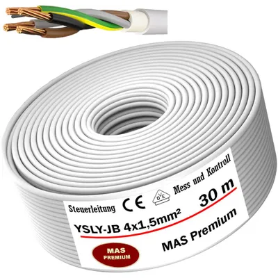 Produktbild von 30m YSLY-JB 4x1,5 Flexibles Steuerkabel für Werkzeugmaschinen Steuerleitung