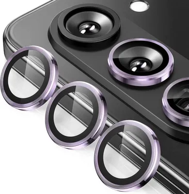 Immagine prodotto di Per Samsung Galaxy Z Fold7 5G alluminio protettivo anello fotocamera + H9 vetro temperato duro viola chiaro