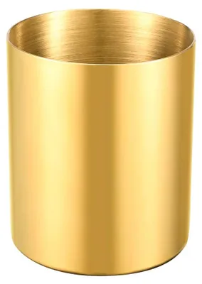 Produktbild von Runder Stiftehalter aus Edelstahl (goldfarben)