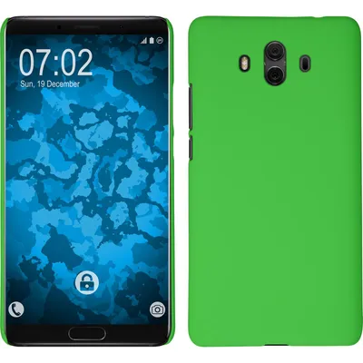 Produktbild von PhoneNatic Case kompatibel mit Huawei Mate 10 - Hülle grün gummiert Hard-case Cover