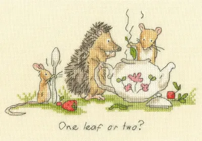 Immagine prodotto di Kit punto croce contato Bothy Threads "Una foglia o due?", XAJ29, 19x14cm