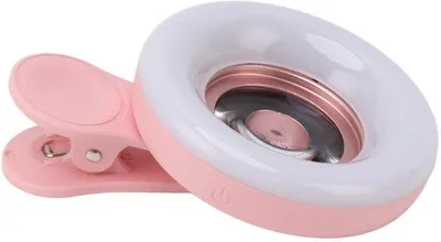 Image de Lampe annulaire pour téléphone avec objectif macro 15x
