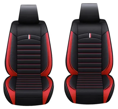 Immagine prodotto di Coprisedili per auto, antiscivolo, impermeabile, per 2 posti, colore rosso