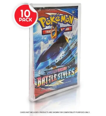Produktbild von PET Gehäuse 10er-Pack für Booster, Magic, Yu-Gi-Oh, Pokemon Karten