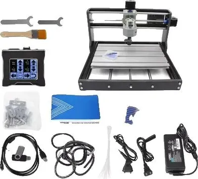 Obrázok produktu pre CNC stroj, pracovná plocha 300x180x45 mm, GRBL riadiaca jednotka, 775 vretenový motor, s offline dotykom, s 20W laserom