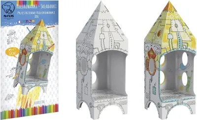 Produktbild von MINI Domek do kolorowania Rakieta