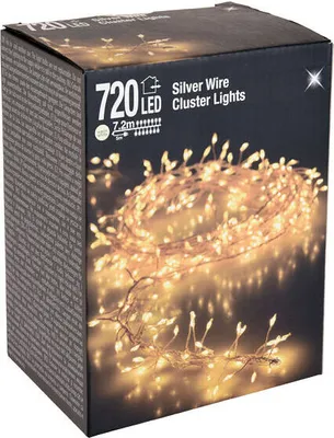 Produktbild von Silver Wire CLUSTER Lights - 720 LED / 7,2m