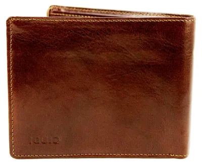 Produktbild von ® - Herren-Geldbörse aus Rindsleder, Kartenhalter, Münzfach, Echtleder.